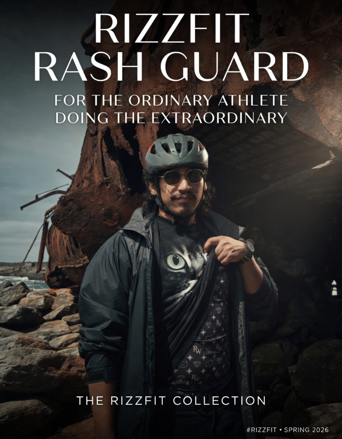 RizzFit Rash Guard (RW Logo Pattern)