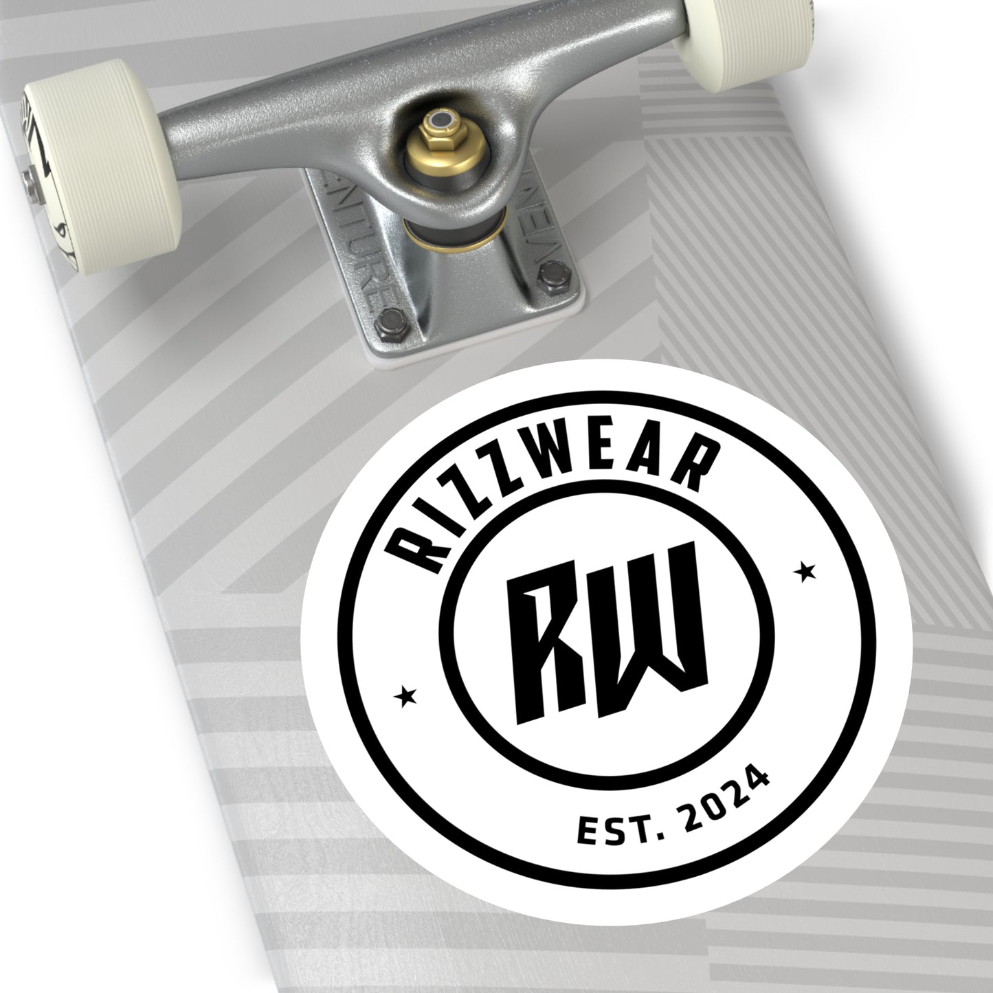RizzWear Round Logo Vinyl Stickers