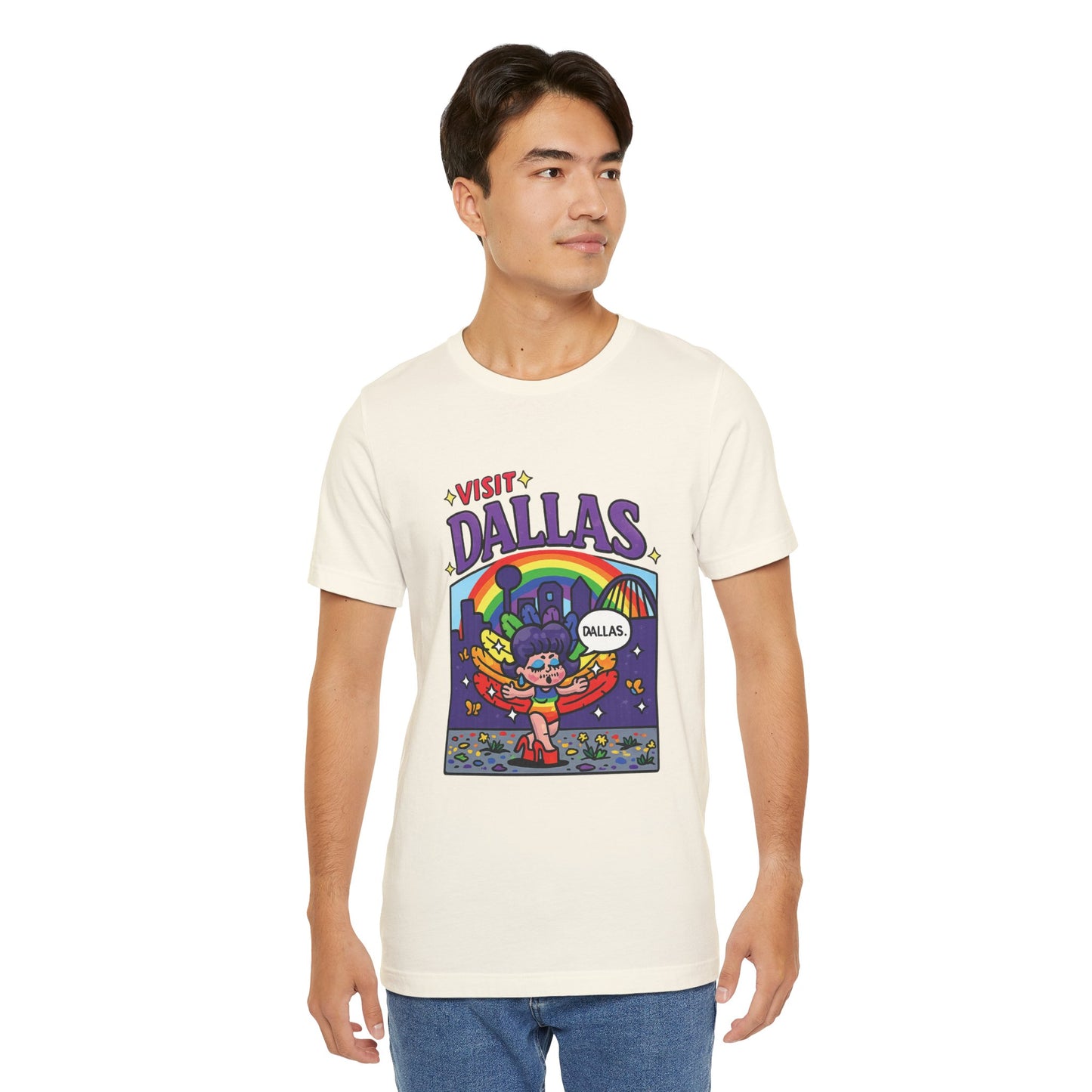 Visita Dallas Retro — Camiseta