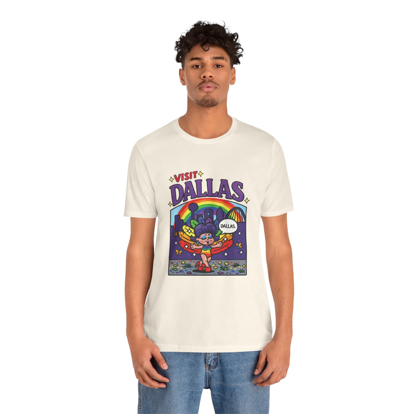 Visita Dallas Retro — Camiseta