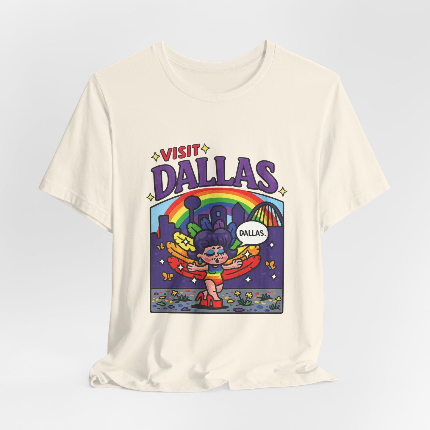 Visita Dallas Retro — Camiseta