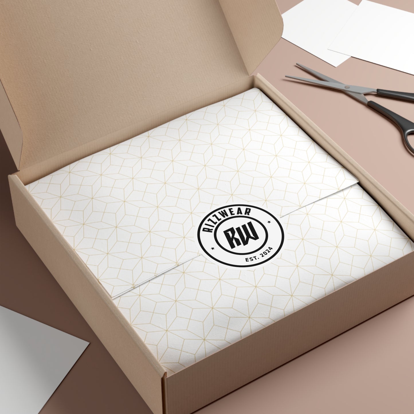 RizzWear Round Logo Vinyl Stickers