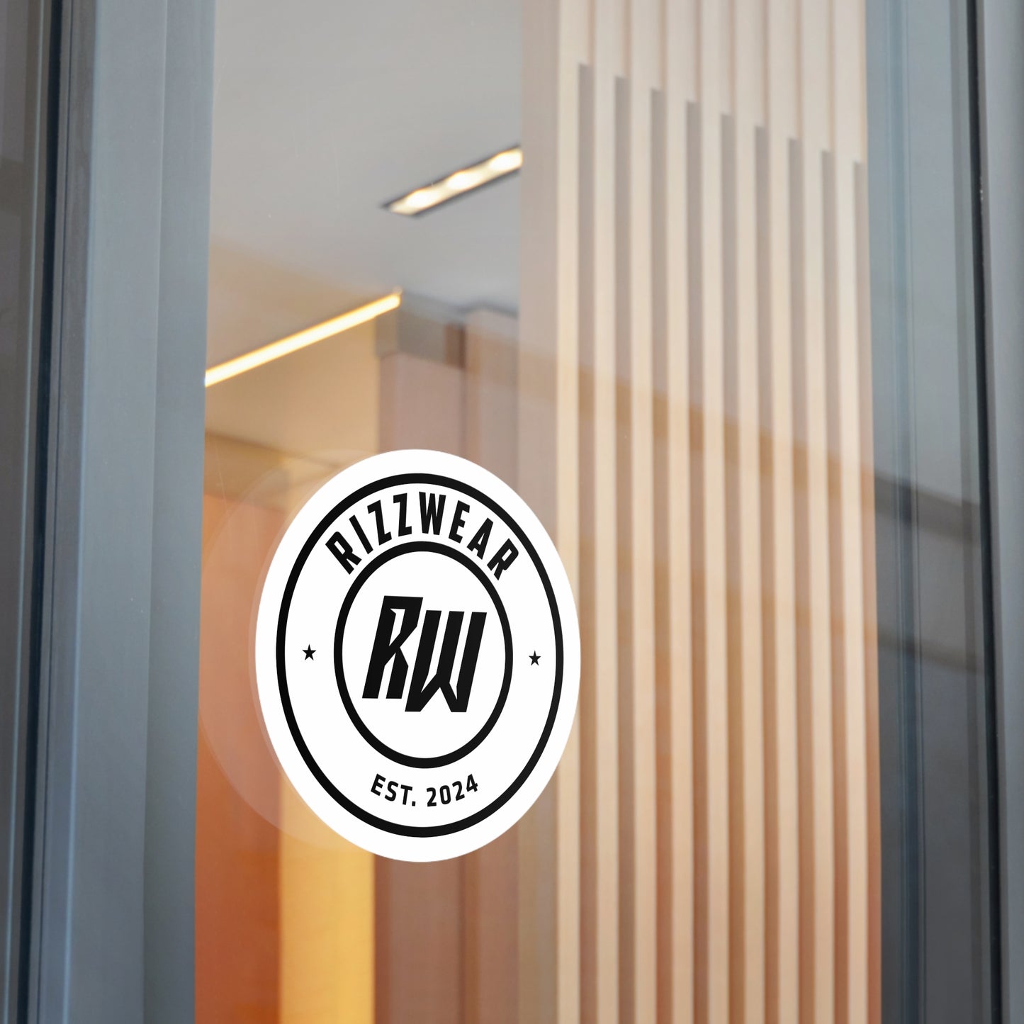 RizzWear Round Logo Vinyl Stickers