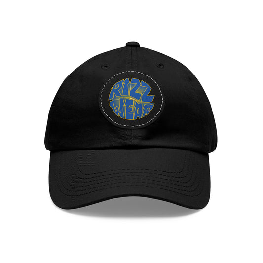 RIZZWEAR DAD HAT WITH LEATHER PATCH (ROUND)