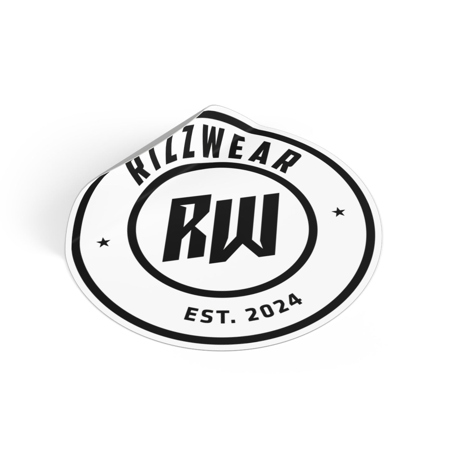 RizzWear Round Logo Vinyl Stickers