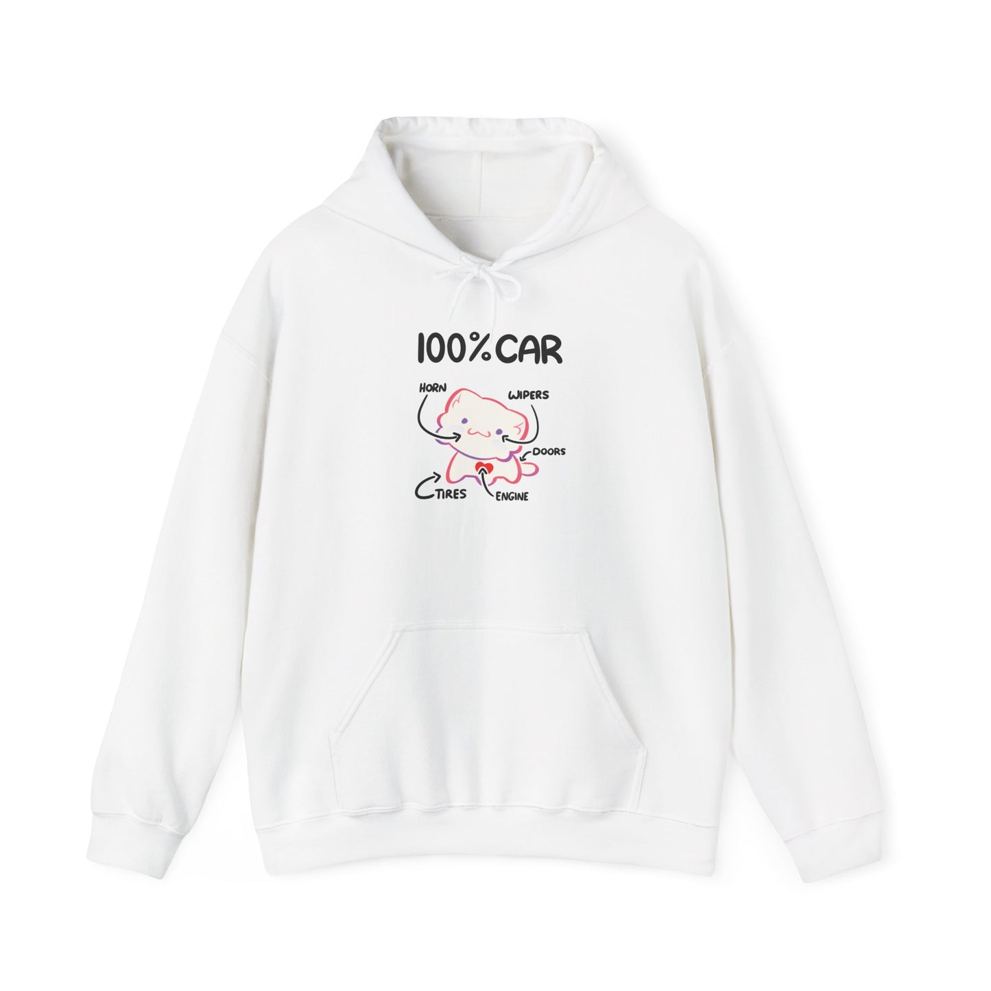 Sudadera con capucha 100% coche