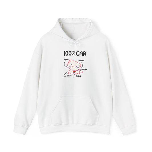 Sudadera con capucha 100% coche