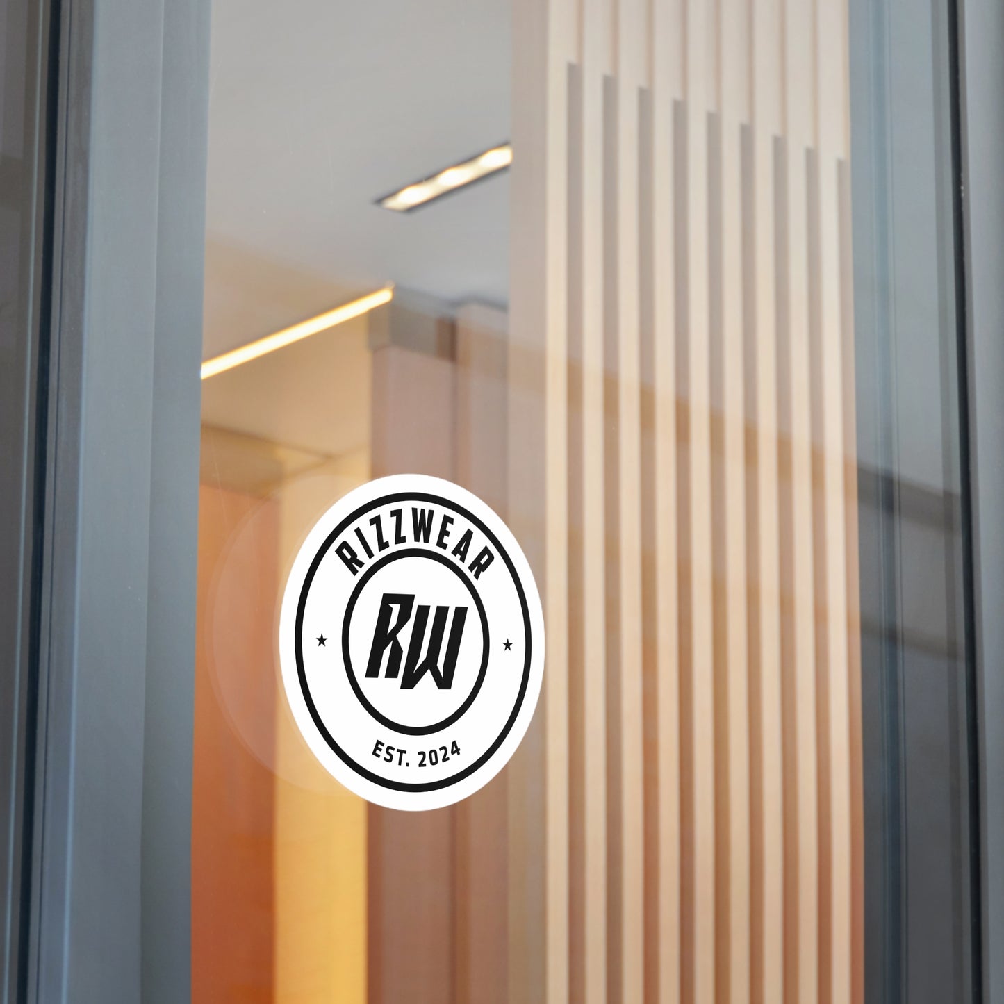 RizzWear Round Logo Vinyl Stickers