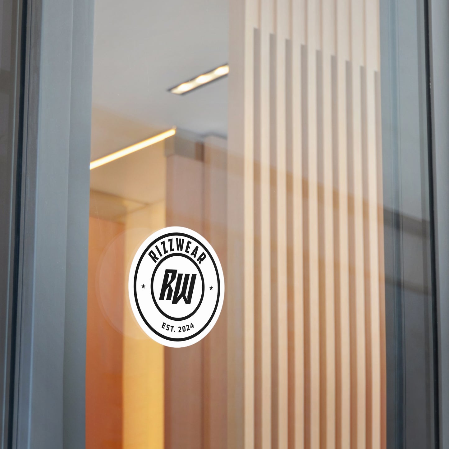RizzWear Round Logo Vinyl Stickers