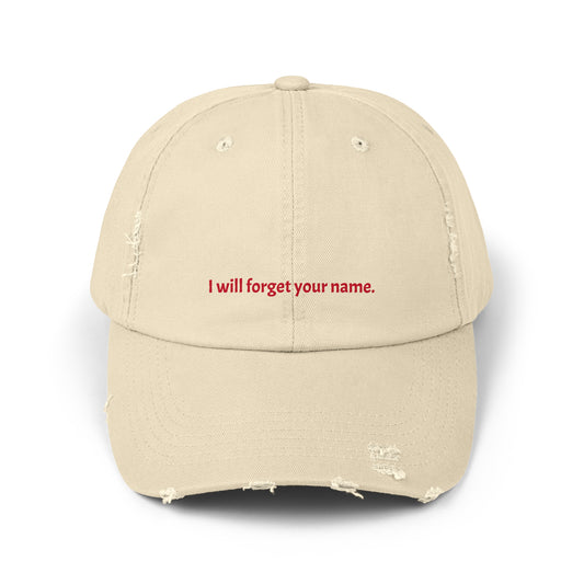 I WILL FORGET YOUR NAME