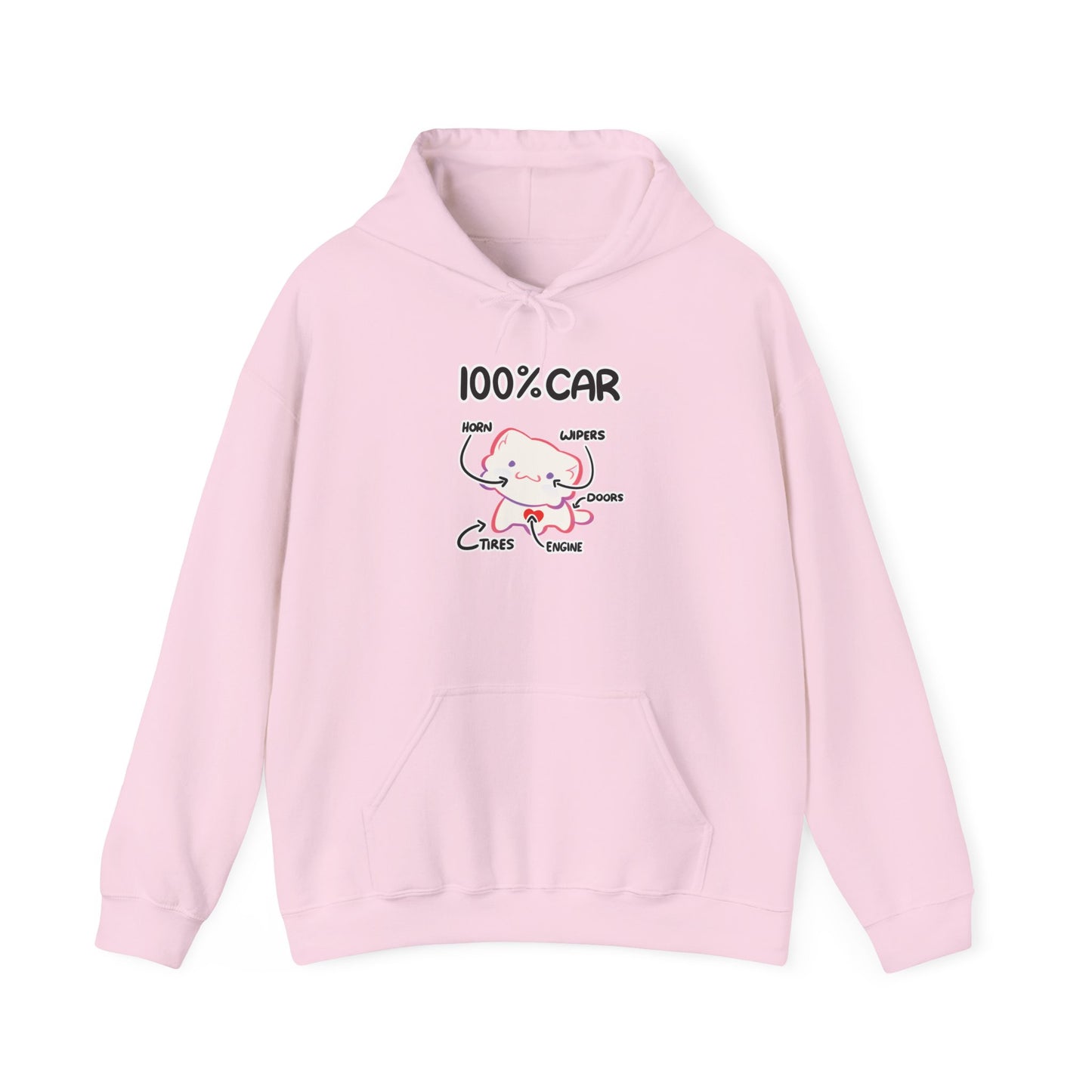 Sudadera con capucha 100% coche